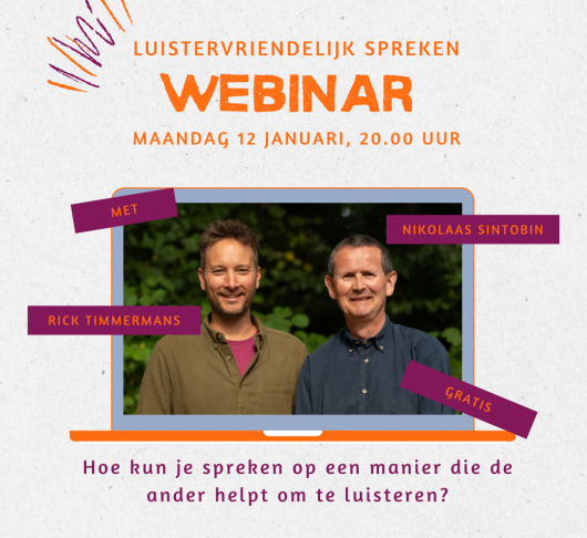 Webinar: Luistervriendelijk spreken (12 januari)